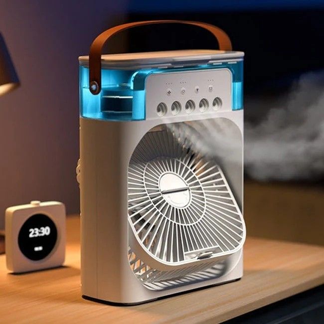 Portable Air Cooler & Humidifier with Adjustable Fan