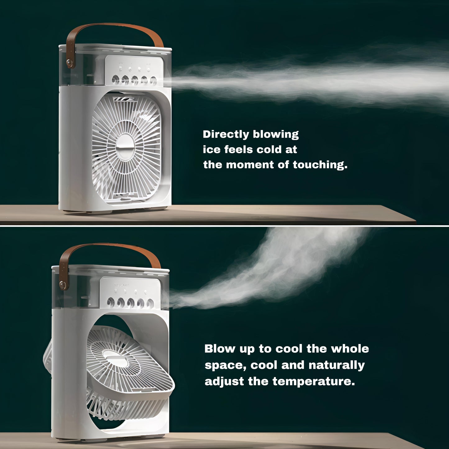 Portable Air Cooler & Humidifier with Adjustable Fan
