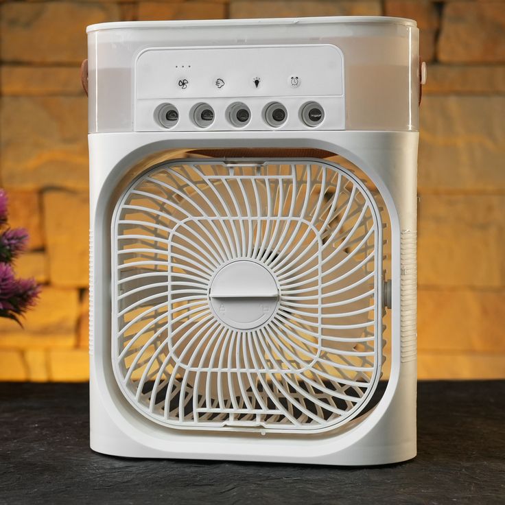 Portable Air Cooler & Humidifier with Adjustable Fan