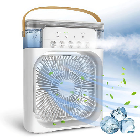 Portable Air Cooler & Humidifier with Adjustable Fan