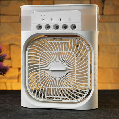Portable Air Cooler & Humidifier with Adjustable Fan